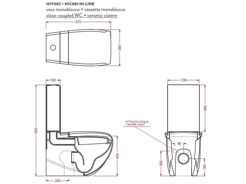 Унитаз  Artceram Hidra HI-LINE HIV003 01 00bi белый Унитаз  Artceram Hidra HI-LINE HIV003 01 00bi белый