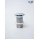 Донный клапан для раковины Gid Minucia Ch100 73302K без перелива Clik-Clak хром