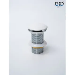 Донный клапан для раковины Gid Minucia Whm100 74403K без перелива Clik-Clak белый матовый