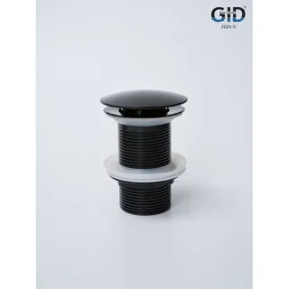 Донный клапан для раковины Gid Minucia G-54BL 76601K без перелива Clik-Clak черный