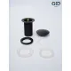 Донный клапан для раковины Gid Minucia G-55BM 76602K без перелива Clik-Clak черный матовый