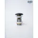 Донный клапан для раковины Gid Minucia Bl100-1 72202K с переливом Clik-Clak черный