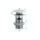 Донный клапан для раковины Gid Minucia Ch100-1 73303K с переливом Clik-Clak хром