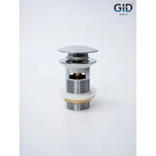 Донный клапан для раковины Gid Minucia Ch100-1 73303K с переливом Clik-Clak хром