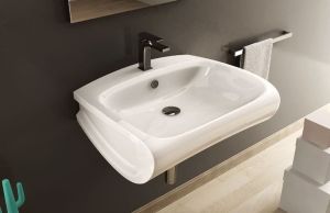 Раковина ArtCeram Hidra HI-LINE HIL004 01 00 bi*1 белая 58 см