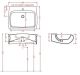Раковина ArtCeram Hidra HI-LINE HIL004 03 00 nero*1 черная 65 см