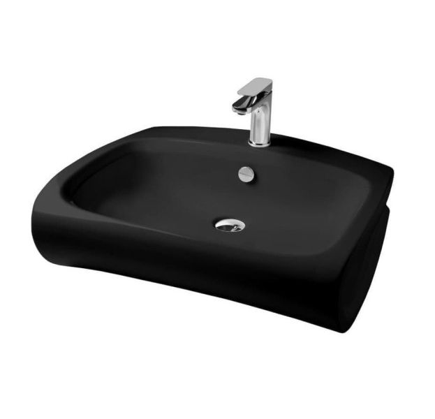 Раковина ArtCeram Hidra HI-LINE HIL004 03 00 nero*1 черная 65 см