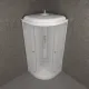 Душевая кабина Triton Вельвет Щ0000064622 80x80 см профиль белый стекло матовое