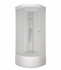 Душевая кабина Triton Вельвет Щ0000064623 80x80 см профиль белый стекло матовое
