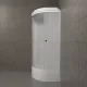 Душевая кабина Triton Вельвет Щ0000063055 90x90 см профиль белый стекло матовое