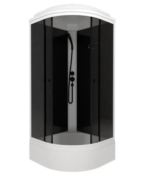 Душевая кабина Triton Грэй Щ0000067303 90x90 см профиль чёрный стекло тонированное