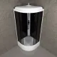 Душевая кабина Triton Грэй Щ0000067303 90x90 см профиль чёрный стекло тонированное