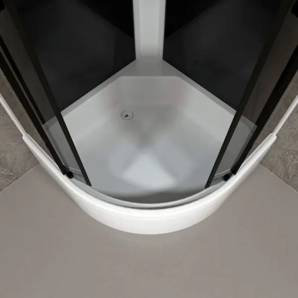 Душевая кабина Triton Грэй Щ0000067303 90x90 см профиль чёрный стекло тонированное