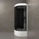 Душевая кабина Triton Грэй Щ0000067303 90x90 см профиль чёрный стекло тонированное