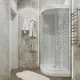 Душевая кабина Triton Стандарт-Мозаика Щ0000061840 90x90 см профиль белый стекло мозаика