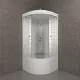 Душевая кабина Triton Стандарт-Полосы Щ0000061836 90x90 см профиль белый стекло с узором