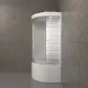 Душевая кабина Triton Стандарт-Полосы Щ0000061836 90x90 см профиль белый стекло с узором