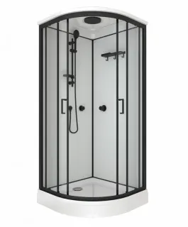Душевая кабина Triton Прайм-Блэк Щ0000071581 90x90 см профиль чёрный стекло прозрачное Душевая кабина Triton Прайм-Блэк Щ0000071581 90x90 см профиль чёрный стекло прозрачное