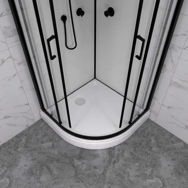 Душевая кабина Triton Прайм-Блэк Щ0000071581 90x90 см профиль чёрный стекло прозрачное