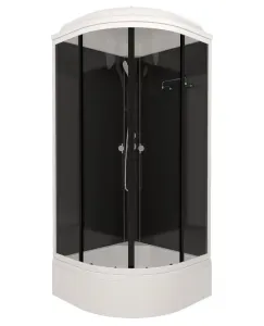 Душевая кабина Triton Топ Щ0000065702 90x90 см профиль чёрный стекло тонированное