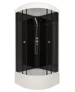 Душевая кабина Triton Топ Щ0000065702 90x90 см профиль чёрный стекло тонированное