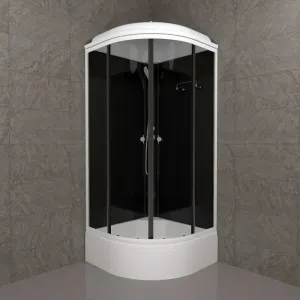 Душевая кабина Triton Топ Щ0000065702 90x90 см профиль чёрный стекло тонированное