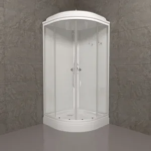 Душевая кабина Triton Ультра Щ0000061833 100x100 см профиль белый стекло прозрачное