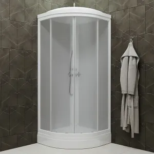 Душевая кабина Triton Ультра Щ0000061821 80x80 см профиль белый стекло прозрачное