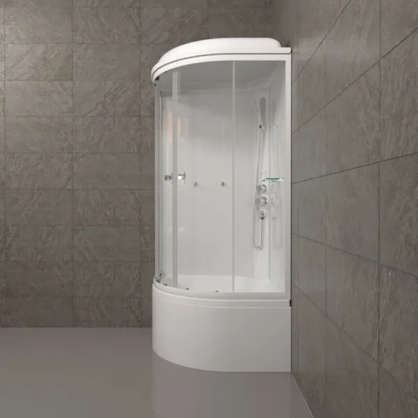 Душевая кабина Triton Ультра Щ0000061837 90x90 см профиль белый стекло прозрачное
