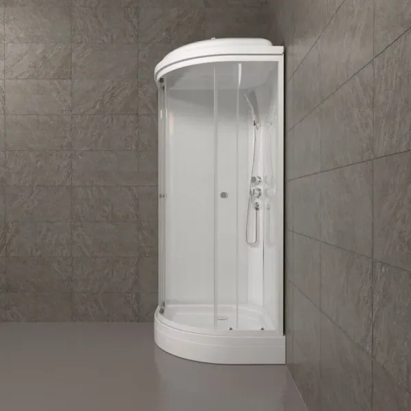 Душевая кабина Triton Экстра Щ0000062582 88x88 см профиль белый стекло прозрачное