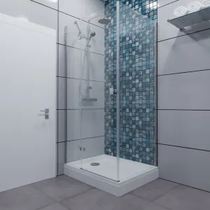 Душевой уголок Triton Брава Щ0000054194 120x80 см профиль хром стекло прозрачное