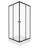 Душевой уголок Triton Вента Щ0000064629 90x90 см профиль чёрный стекло матовое