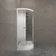 Душевая кабина Triton Коралл-Лайт Щ0000068950 правая 120x80 см профиль белый стекло градиент