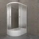 Душевая кабина Triton Коралл-Лайт Щ0000068952 правая 120x80 см профиль белый стекло градиент