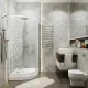 Душевая кабина Triton Стандарт-Мозаика Щ0000061791 100x100 см профиль белый стекло мозаика