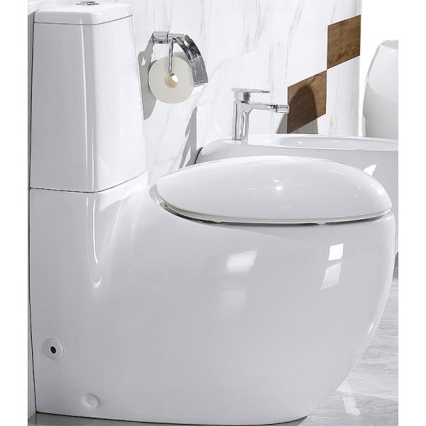 Унитаз CeramaLux 2451 с бачком и сиденьем Микролифт
