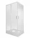 Душевой уголок Triton Фьюжн Щ0000064851 120x80 см профиль белый стекло с узором