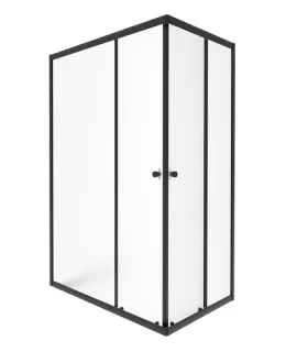 Душевой уголок Triton Вента Щ0000064632 120x80 см профиль чёрный стекло матовое Душевой уголок Triton Вента Щ0000064632 120x80 см профиль чёрный стекло матовое