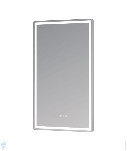 Зеркало с LED-подсветкой, часами и антизапотеванием VIGO ROBERTA LUXE 600
