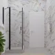 Душевой уголок Triton Йота Щ0000054032 90x90 см профиль чёрный стекло прозрачное