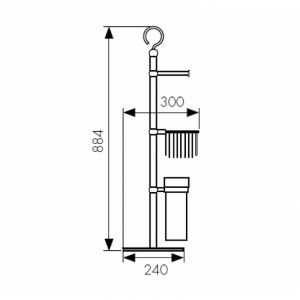 Напольная стойка Kaiser KH-4615 Хром