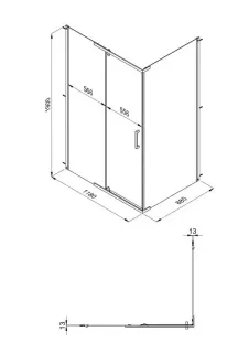 Душевой уголок Triton Терра Щ0000072197 120x90 см профиль хром стекло прозрачное Душевой уголок Triton Терра Щ0000072197 120x90 см профиль хром стекло прозрачное