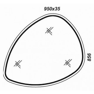 Зеркало с подсветкой Clarberg Stone Stn.02.10 95см Зеркало с подсветкой Clarberg Stone Stn.02.10 95см
