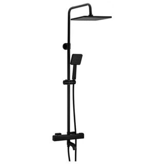 Душевая стойка Gappo G2491-6 с термостатом чёрный Душевая стойка Gappo G2491-6 с термостатом чёрный