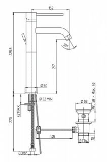 Смеситель для раковины Paini Cox 78OP211LL золото