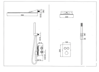 Душевой комплект SantiLine SL-9014 хром