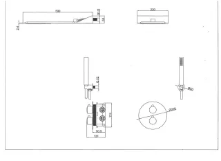 Душевой комплект SantiLine SL-9015 хром