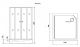 Душевая кабина Grossman Classic GR172QR 120x80см правая