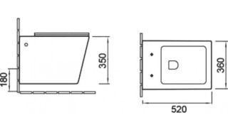 Унитаз подвесной SantiLine SL-5007MG безободковый серый матовый Унитаз подвесной SantiLine SL-5007MG безободковый серый матовый