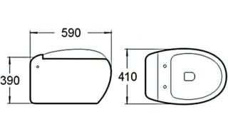 Унитаз подвесной SantiLine SL-5001 сиденье с микролифтом белый Унитаз подвесной SantiLine SL-5001 сиденье с микролифтом белый
